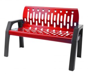 Frost-code-2040-red-Steel-Outdoor-Bench-768x643